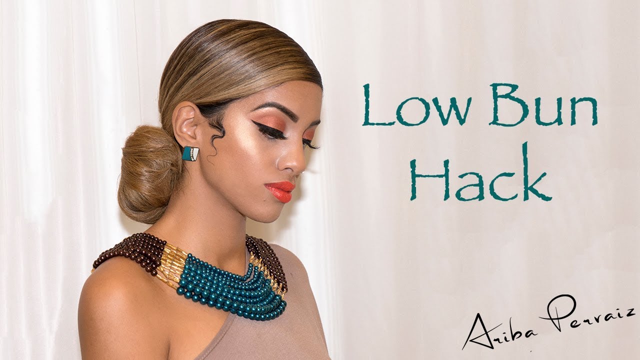 Low Bun Hack ~ Chignon - HAIR TUTORIAL | ARIBA PERVAIZ