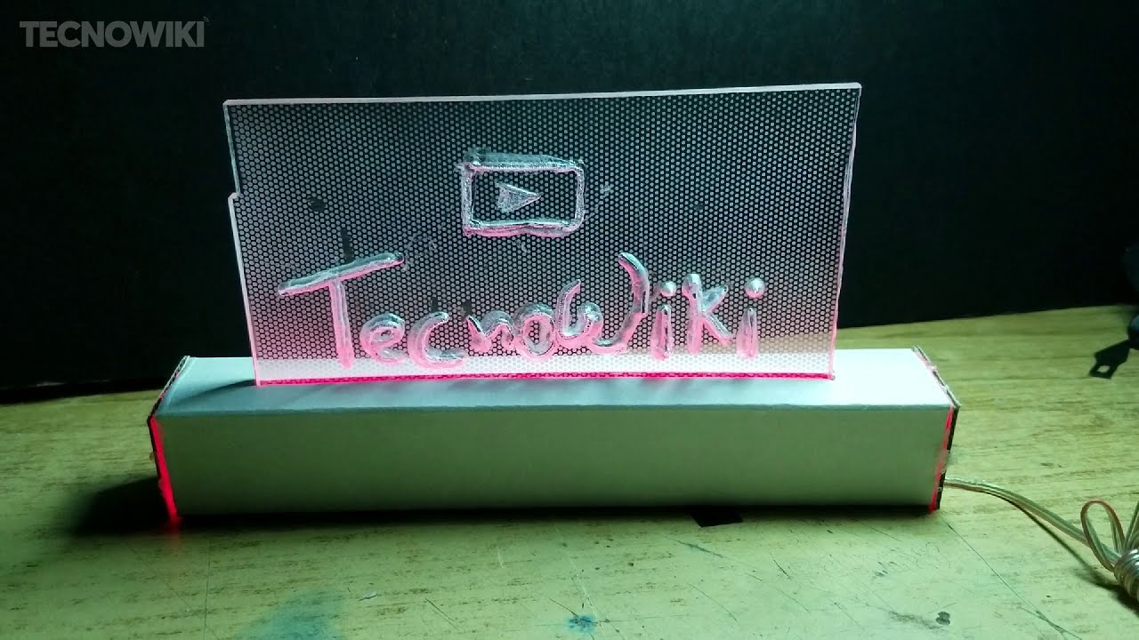 ✔️Como hacer CARTEL ACRILICO o LETRERO con LUCES LED CASERO DIY