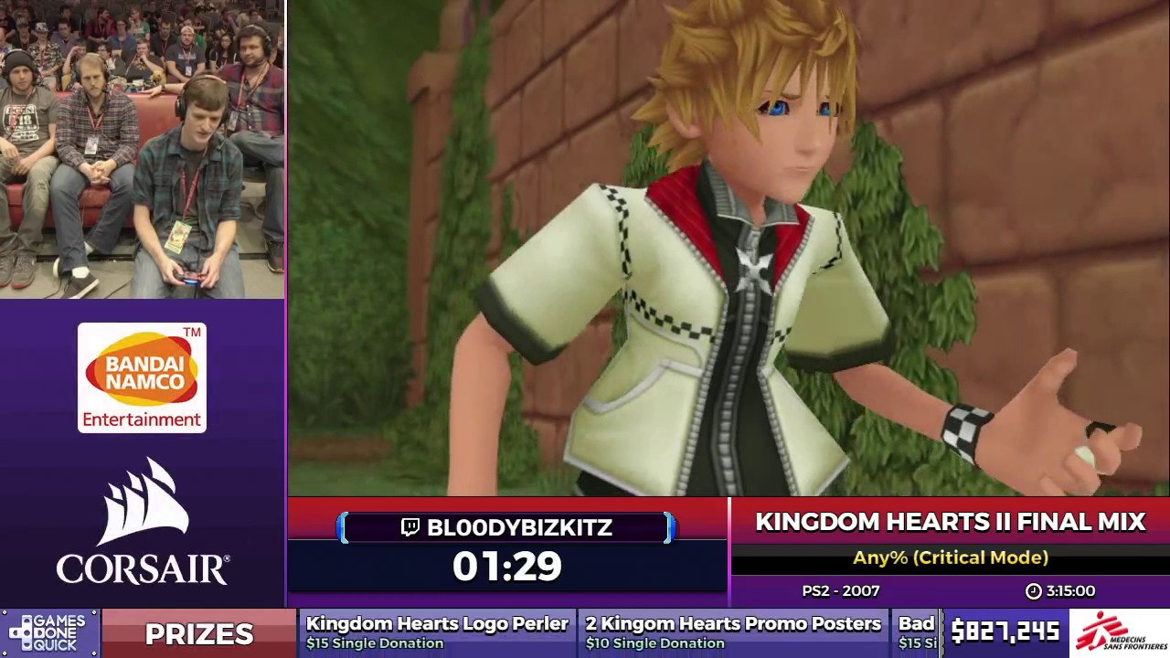 Kingdom Hearts II Final Mix by Bl00dyBizkitz in 3:02:00 - SGDQ2017 - Part 120