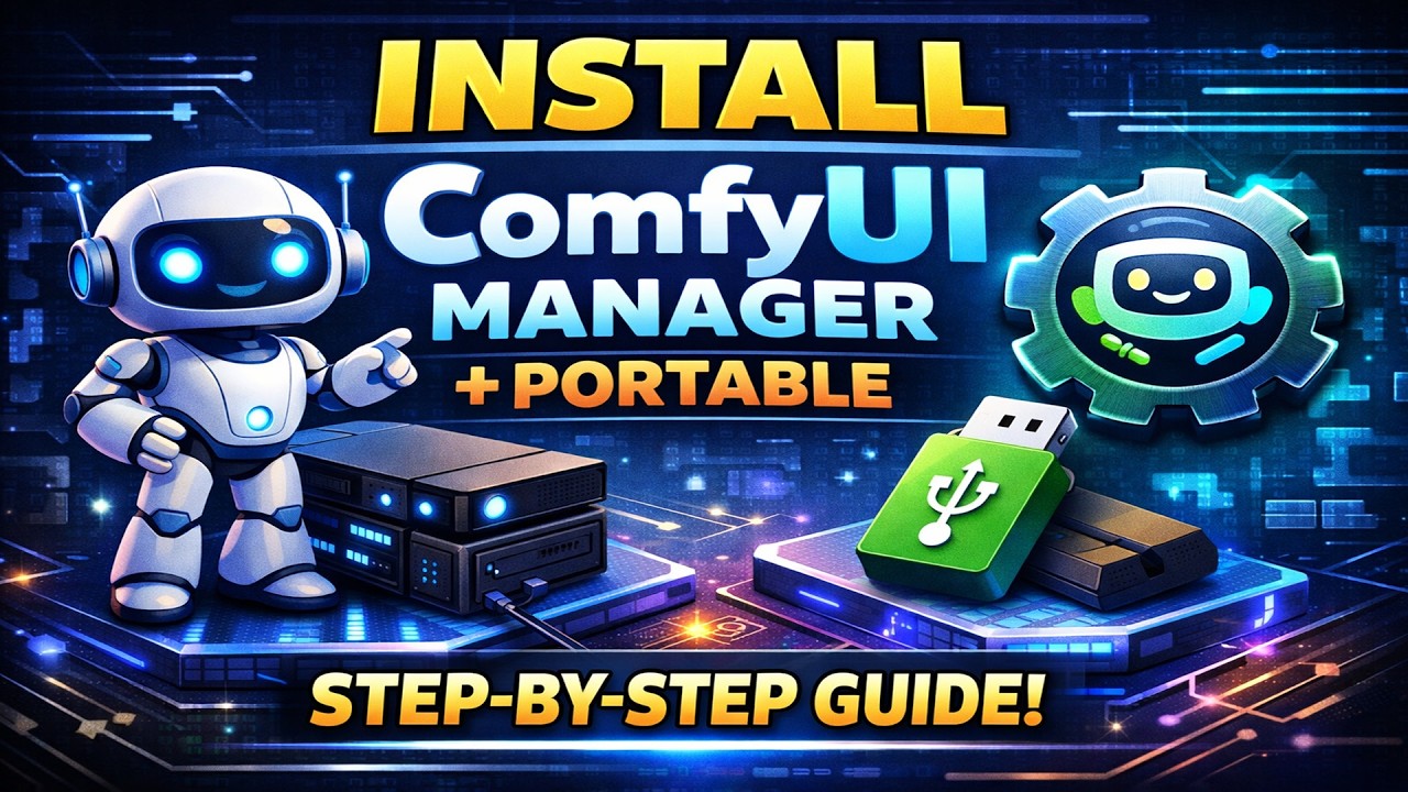Easily Install Comfyui portable + manager in 6 minutes