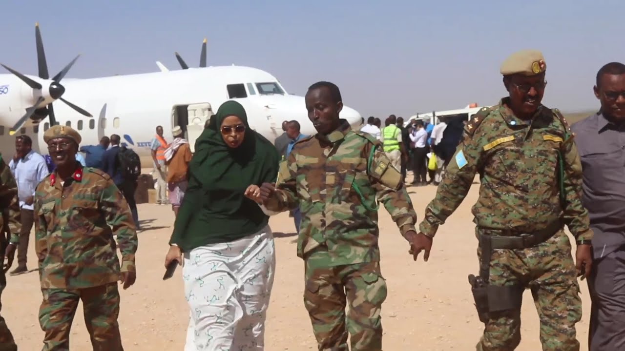 Xildhibaan Aamina Maxamed Cabdi ayaa lagu soo dhaweeyay magaalada Beledweyne.