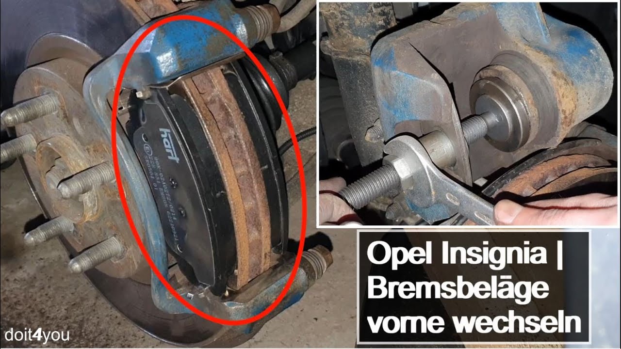 Opel Insignia - Замена передних тормозных колодок