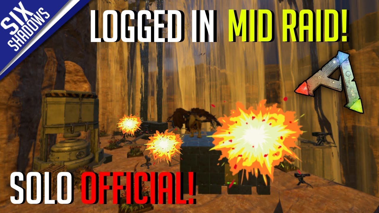 LOGGED IN MID RAID! + QnA ! | Solo PvP Official Servers - Ark: Survival Evolved