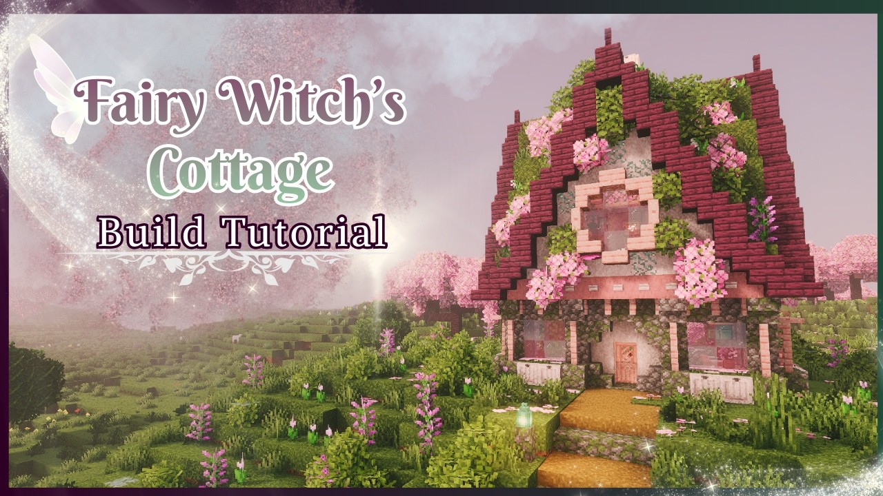 How to build the Fairy Witch's Cottage | A Minecraft Tutorial