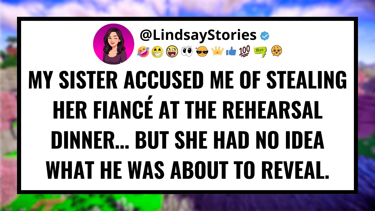 My sister accused me of stealing her fiancé at the rehearsal dinner… but she had no idea what he...