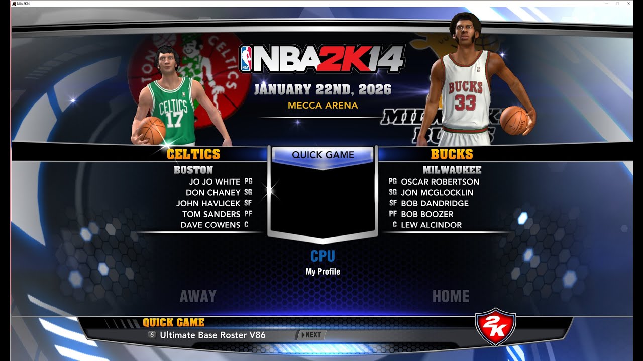NBA 2k14 Сезон 1970-1971 первый тур BOSTON Celtics - MILWAUKEE Bucks