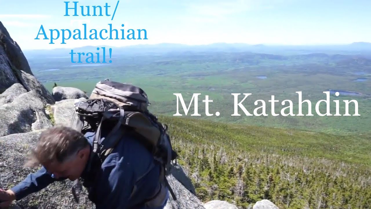 Climbing Mt  Katahdin, Hunt trail, Appalachian Trail