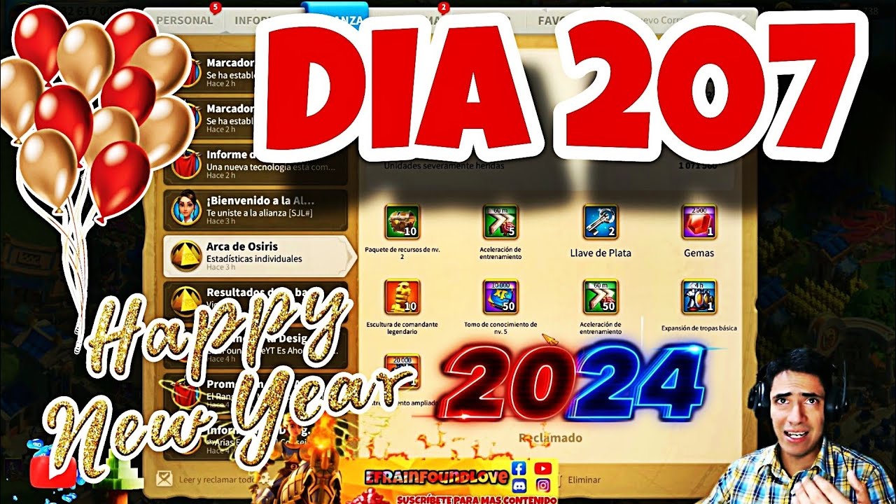 💥-JUMPER-💥 SERIE DIA 206 - FELIZ AÑO 2024 MIS BROS  - RISE OF KINGDOMS