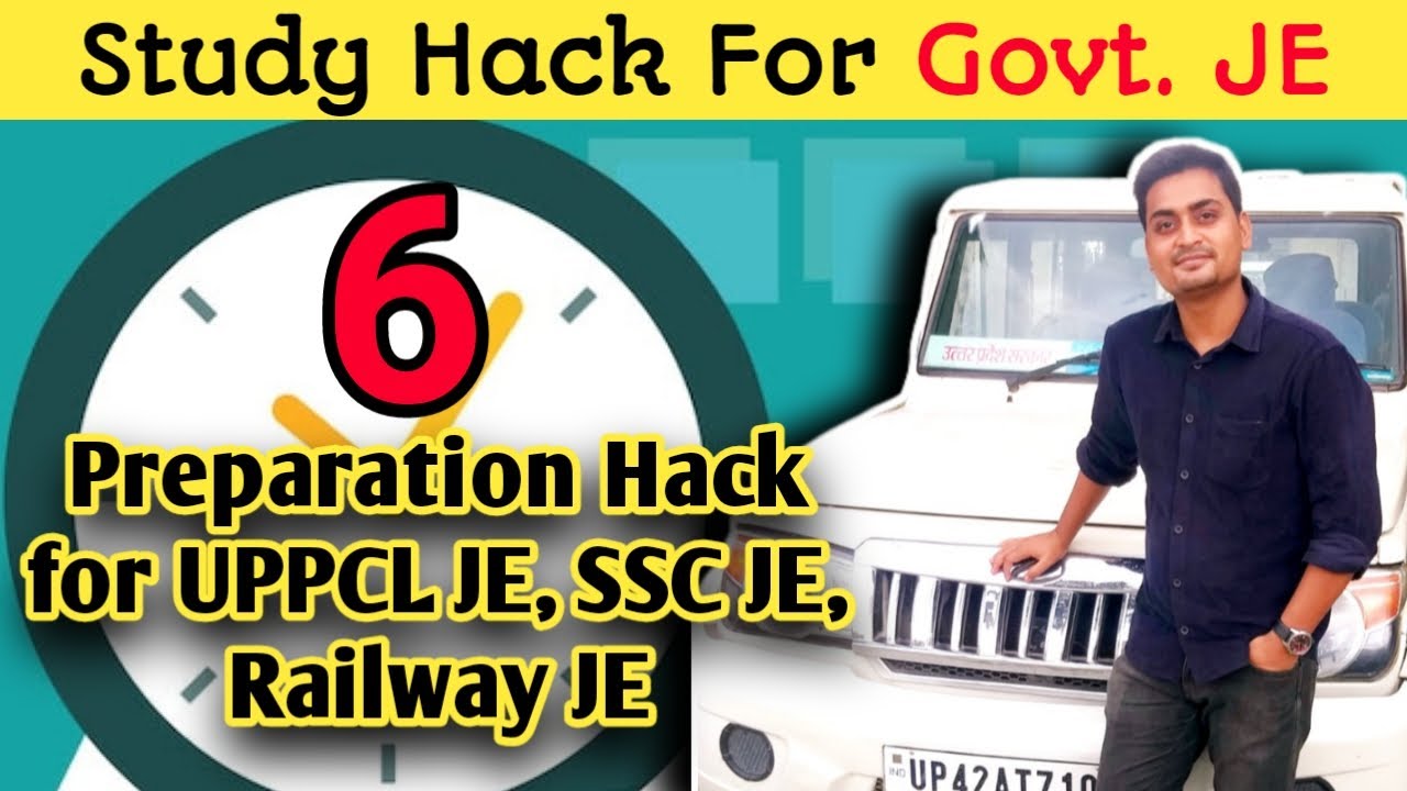 PREPARATION HACK FOR UPPCL JE, RAILWAY JE, SSC JE EXAM|STUDY HACK FOR J.E EXAM | TAIYARI KAISE KARE