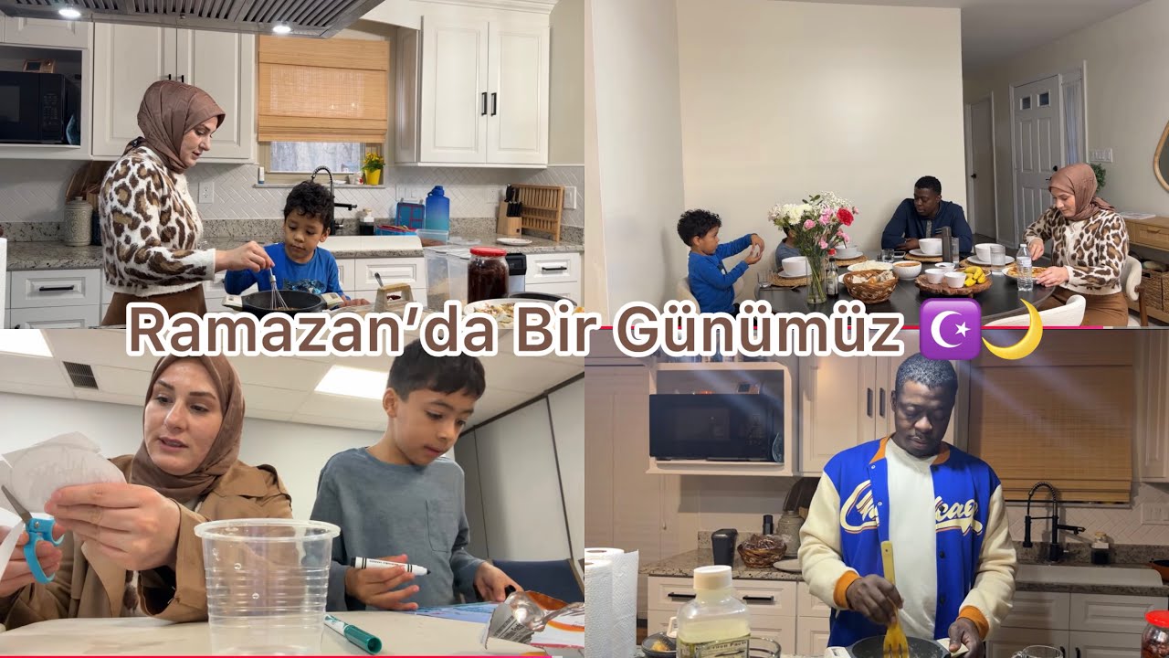 SAHUR VE İFTAR VLOG ☪️🌙 RAMAZAN AYİNDA BİR GÜNÜMÜZ 🤲 ÇOCUKLAR İLE OKULA GİDİYORUM. 