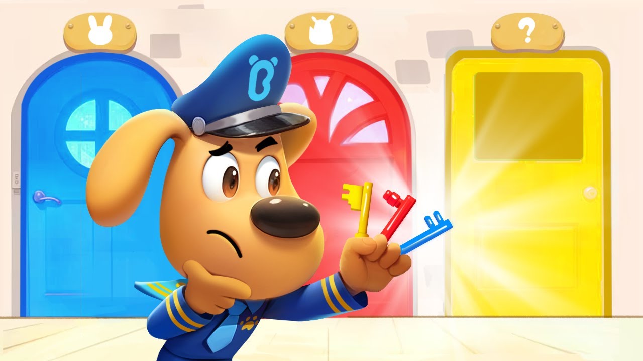 Kucing Pencuri Kunci 🗝️| Animasi Lucu | Tips Keamanan | Kartun Anak-anak | Kepala Polisi Labrador