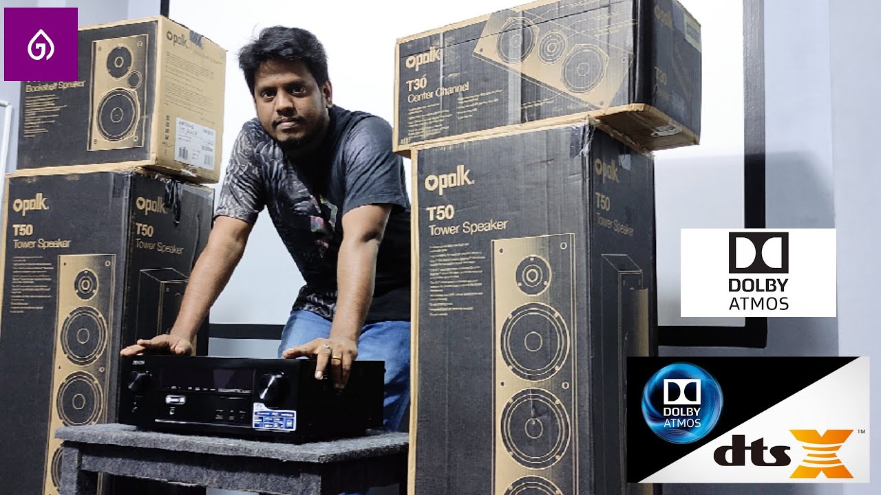 ULTRA 4K 7.2 Denon dolby atmos polkaudio t50 t30 t15 SPEAKERS