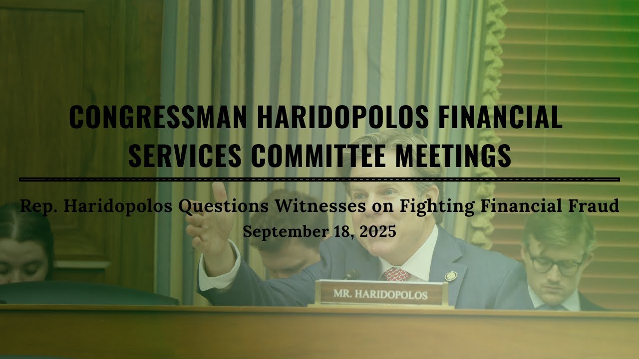 Rep. Haridopolos: Prevention Is the Key to Fighting Financial Fraud