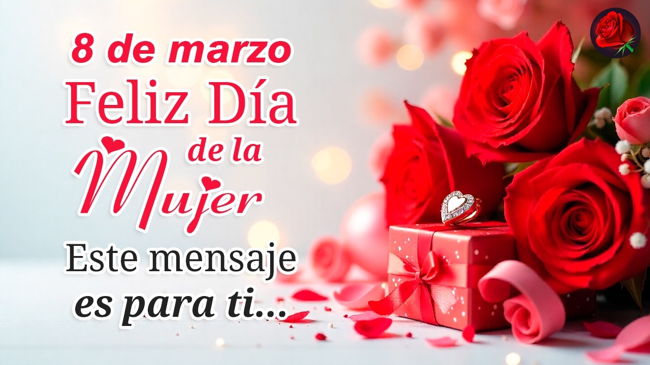 &iexcl;MI AMOR, FELIZ DIA DE LA MUJER! 💖 Hermoso mensaje 8 de marzo 2026 🌹 DIA INTERNACIONAL DE LA MUJER