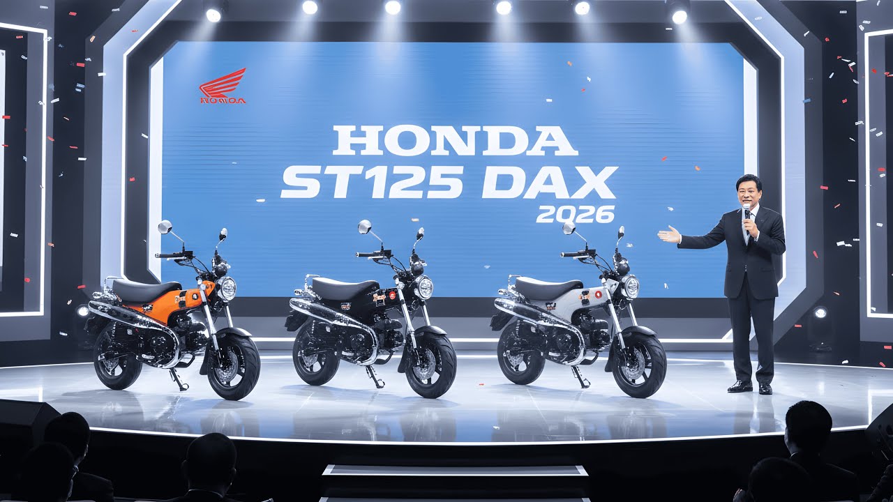 OGŁOSZONO NOWĄ HONDĘ ST125 DAX NA ROK 2026!! Legendarny Minimoto Retro powraca w nowych kolorach ...