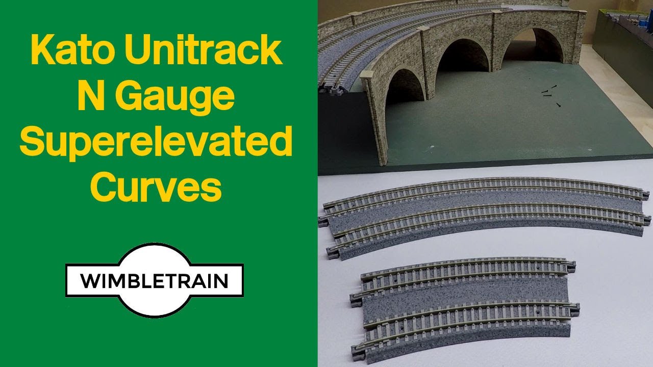 Kato Unitrack Superelevated Curves explained (N Gauge)