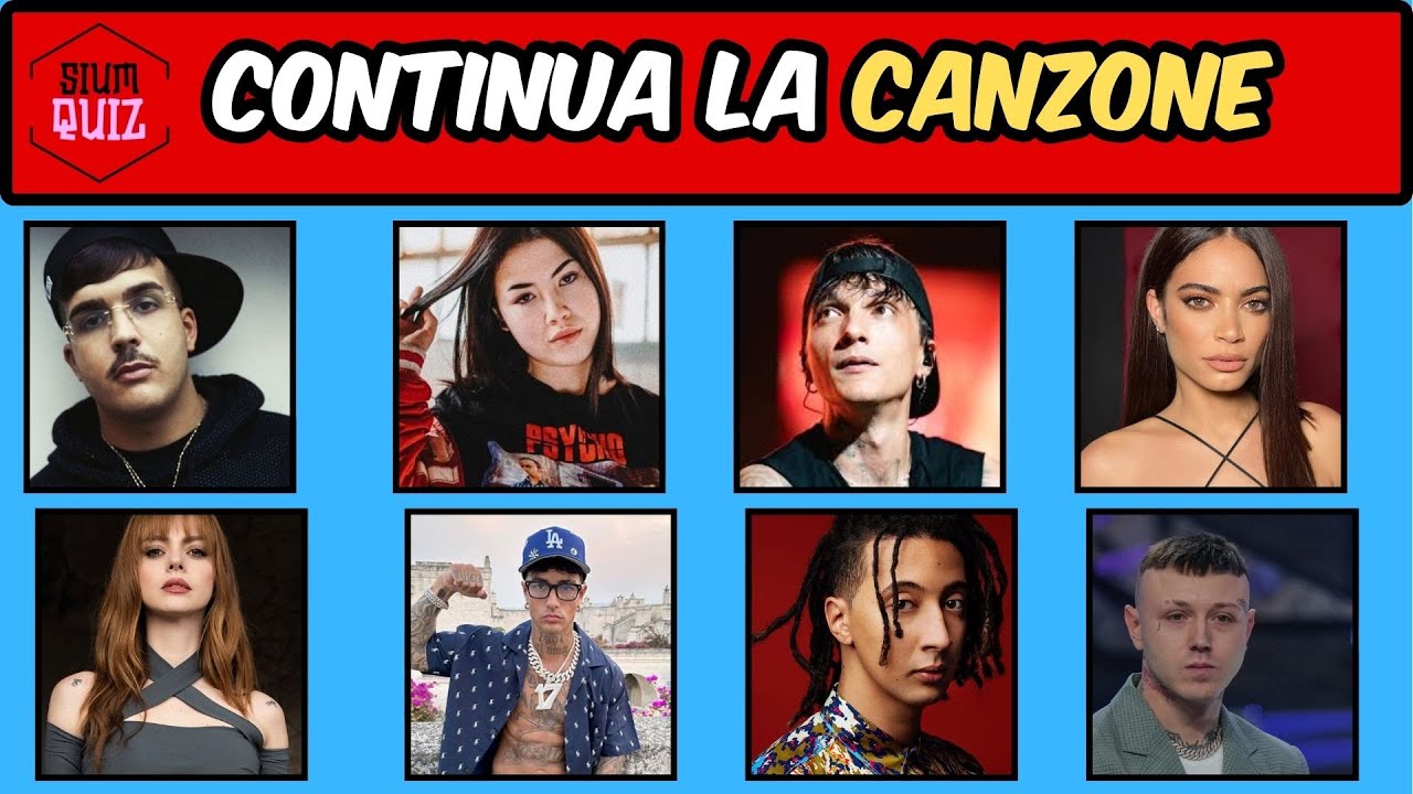 SIUM QUIZ - CONTINUA LA CANZONE🎵 || FINISH THE LYRICS | QUIZ ITA