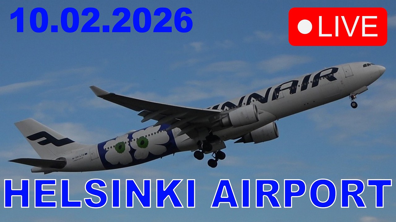 🔴 LIVE Helsinki Airport Plane Spotting (EFHK/HEL)