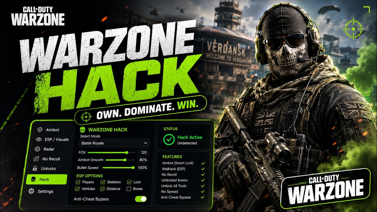 😱 Warzone  Hack 2026 - Free Call Of Duty: Warzone Cheat for PC  | AimBot + ESP | Latest Version ✅