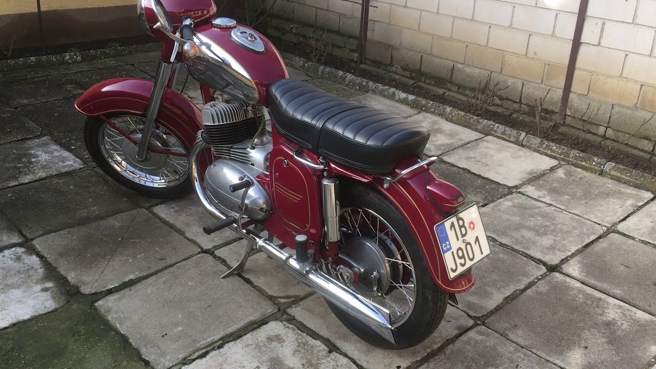 Jawa 350/354 (1957) Cold start