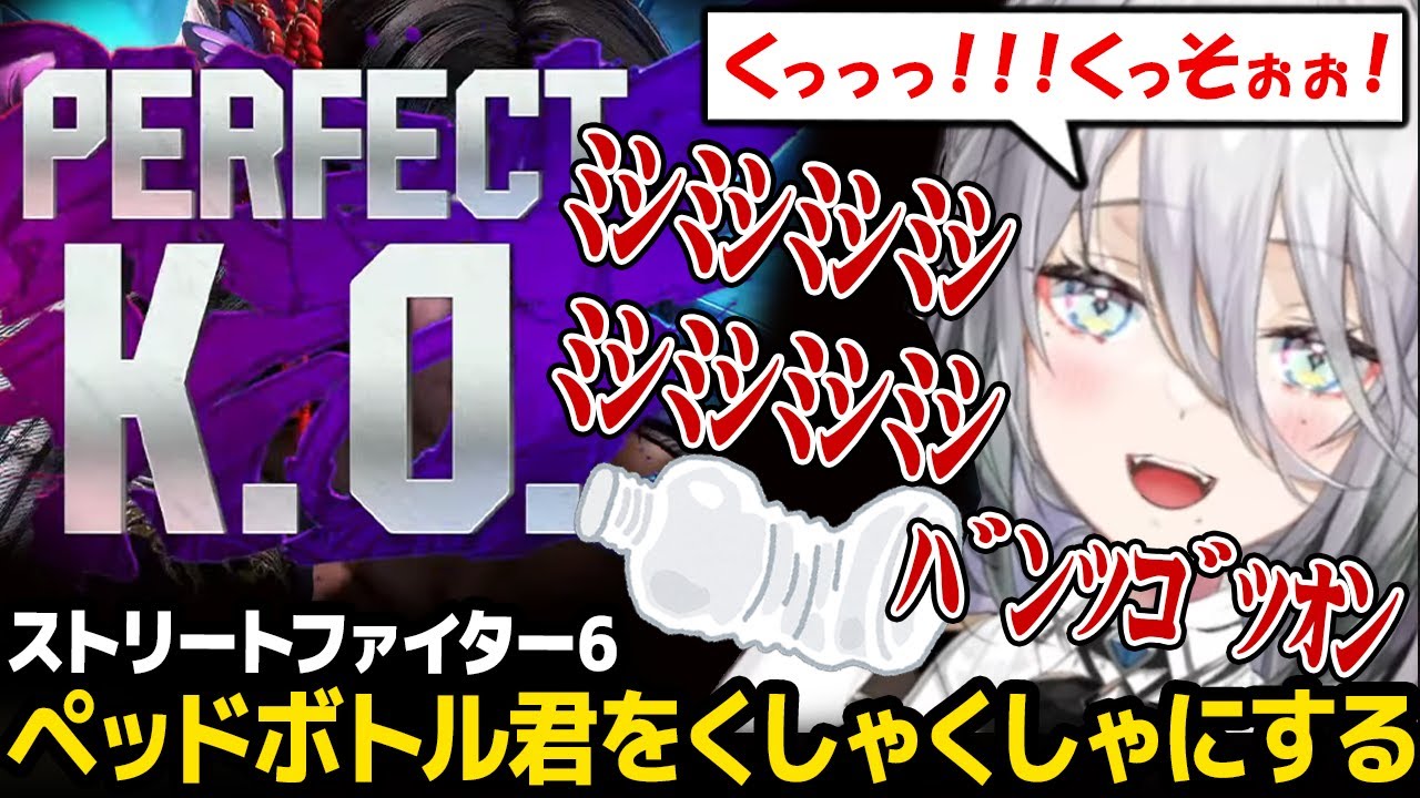 【スト6 】ボコボコにされ感情が抑えきれずペットボトル君をくしゃくしゃにするソフィアｗ【ソフィア・ヴァレンタイン にじさんじ】
