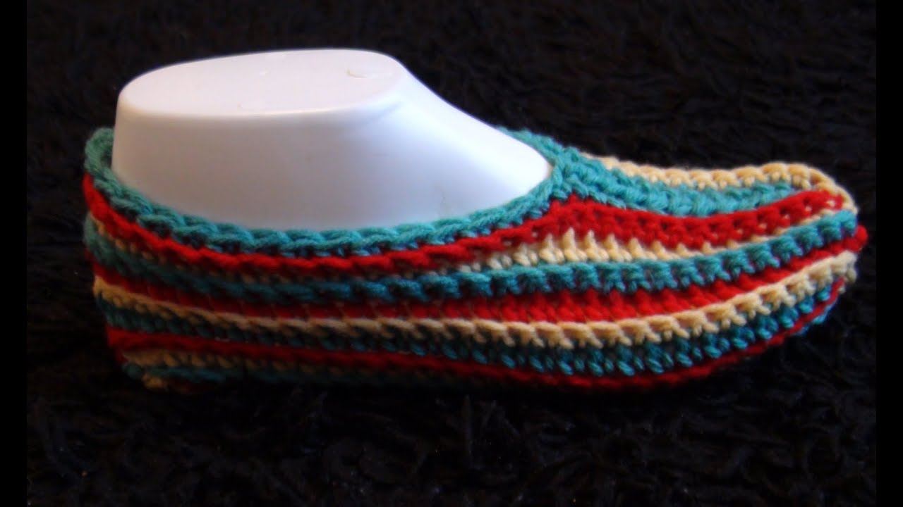 How to Crochet Slippers Pattern #1022│by ThePatternFamily