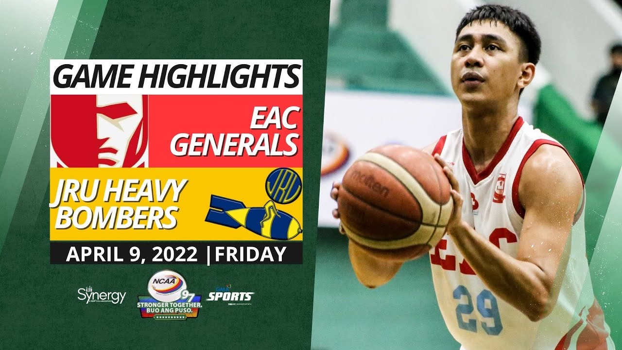 EAC Generals vs JRU Heavy Bombers | NCAA Season 97 Game Highlights | April 9, 2022