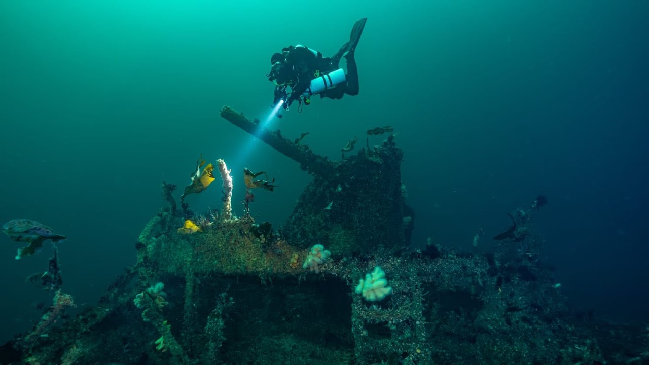 Wreck „Felix Scheder“, diving in Norway