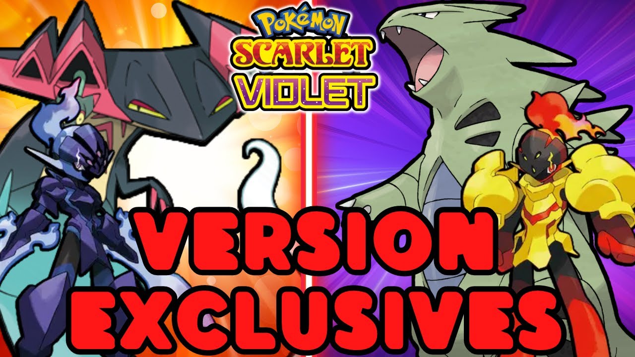 ALL 48 VERISON EXCLUSIVES for Pokemon Scarlet and Violet