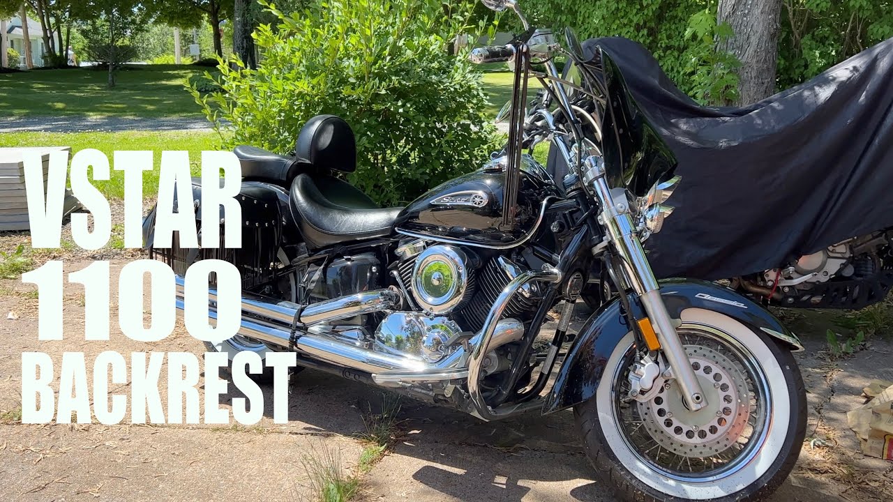 Yamaha VStar 1100 ( XVS 1100 ) Driver's BackRest From Ebay Plus Ride