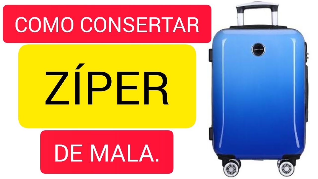 🆘 COMO CONSERTAR ZÍPER DE MALA - ZÍPER QUE NÃO FECHA - ZÍPER QUE SAIU DO TRILHO