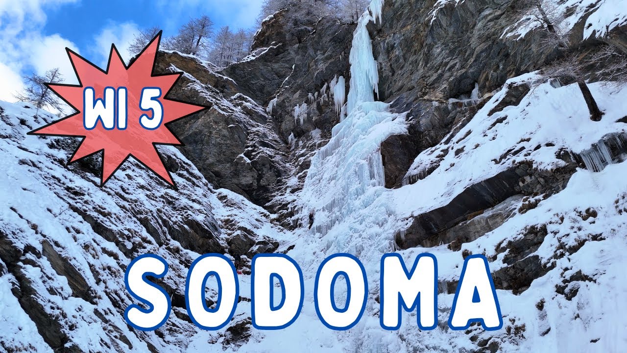 Cascata Sodoma - Ice Climbing - Da Glacier (Ollomont - AO) 4K