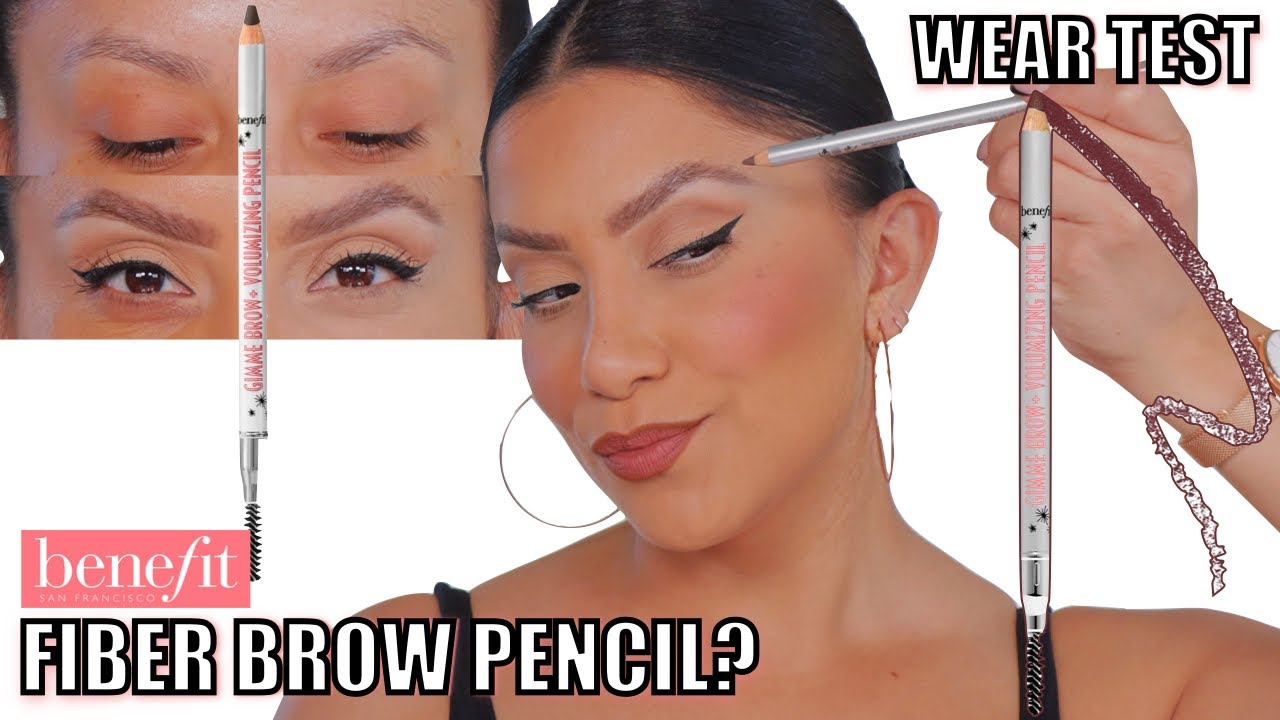 *new* BENEFIT VOLUMIZING FIBER EYEBROW PENCIL REVIEW + WEAR TEST *sparse  brows* | MagdalineJanet