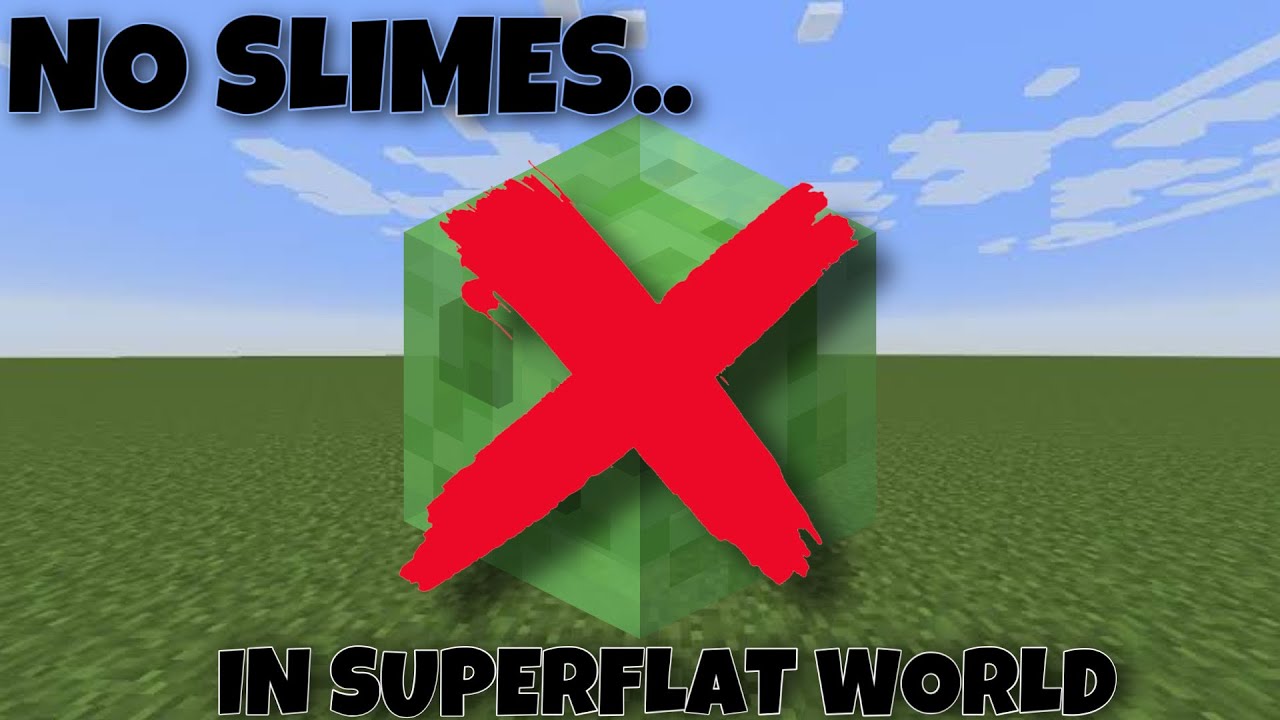Superflat Minecraft World With No SLIMES!!! || EASY!