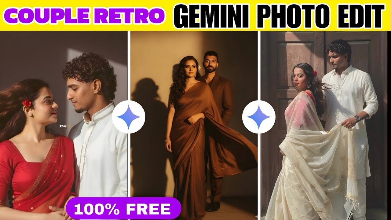Couple Ai Retro Style Photo Editing Prompt | Couple Photo Editing Gemini Prompt | Gemini Edit Prompt
