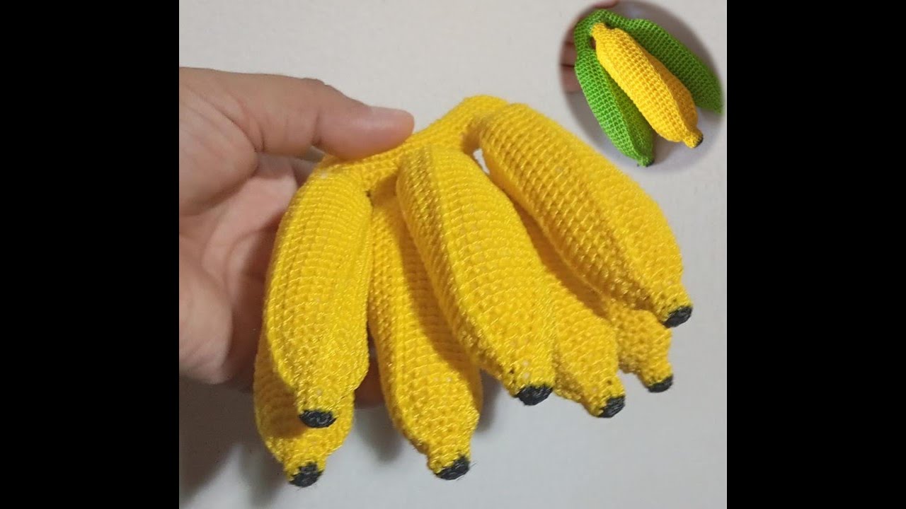 Penca de Banana em Amigurumi