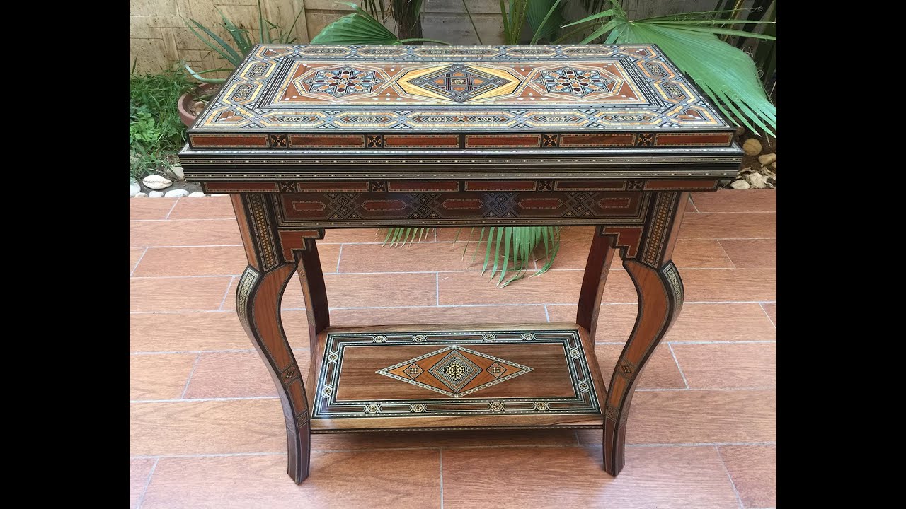 Holz Spieltisch Backgammon, Schachspiel,Kartenspiel Besik M70, https://www.damaskunst.com