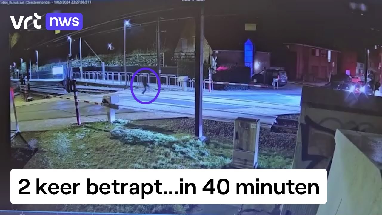 Camera toont spoorloper die 2 keer in 40 minuten wordt betrapt door politie