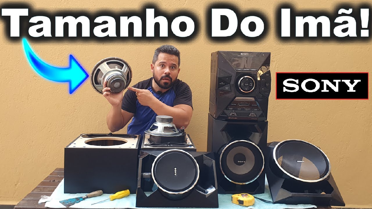 🟢 Qual o Tamanho Dos Imas Dos Autofalantes Do Sony Gpx55❔❔