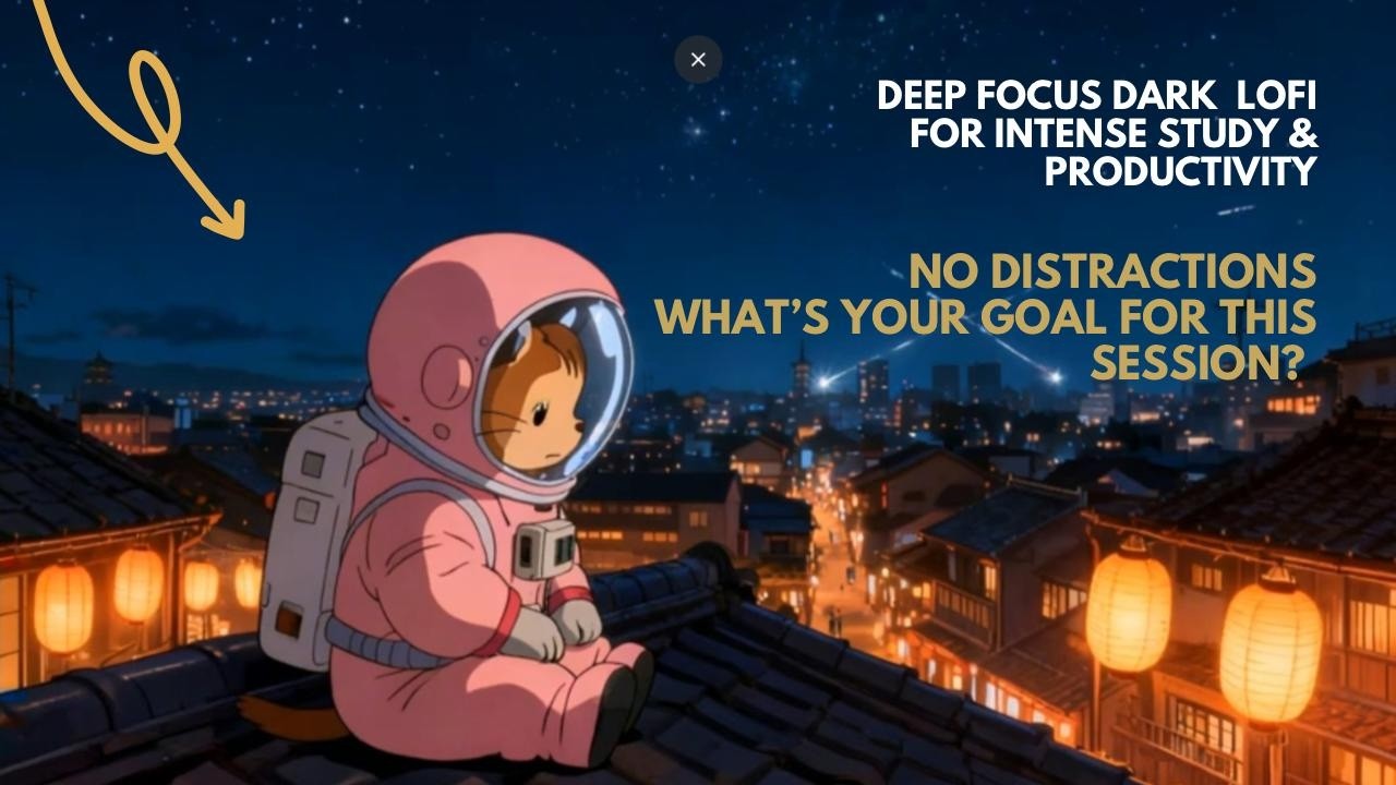Deep Focus Dark — LoFi for Intense Study & Productivity