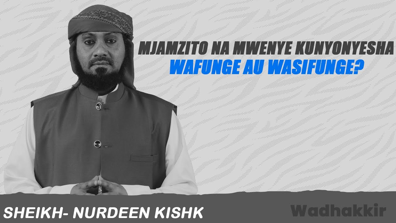 LIVE:WADHAKKR -MJAMZITO NA MWENYE KUNYONYESHA WAFUNGE AU WASIFUNGE?