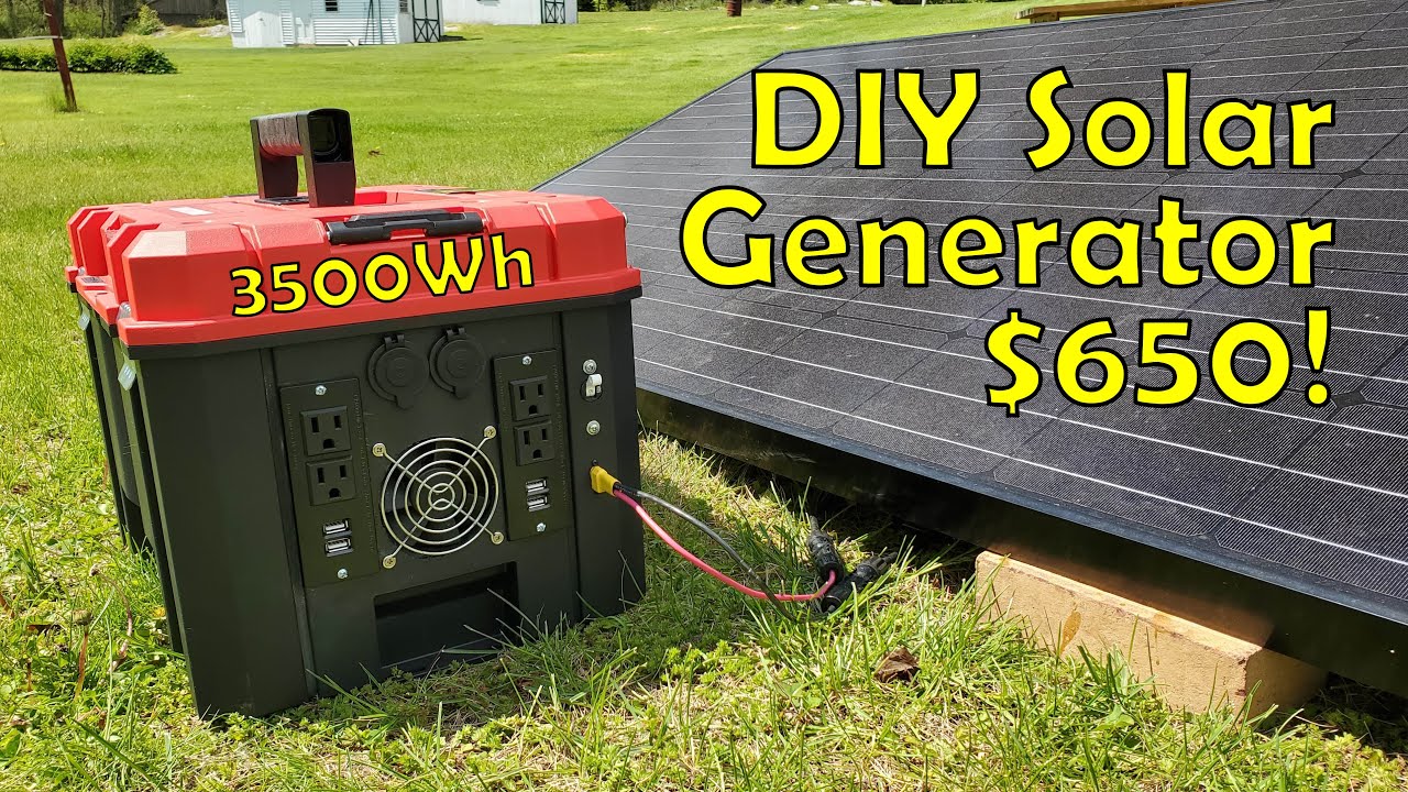 Building a 3.5kWh DIY Solar Generator for $650 - Start to Finish