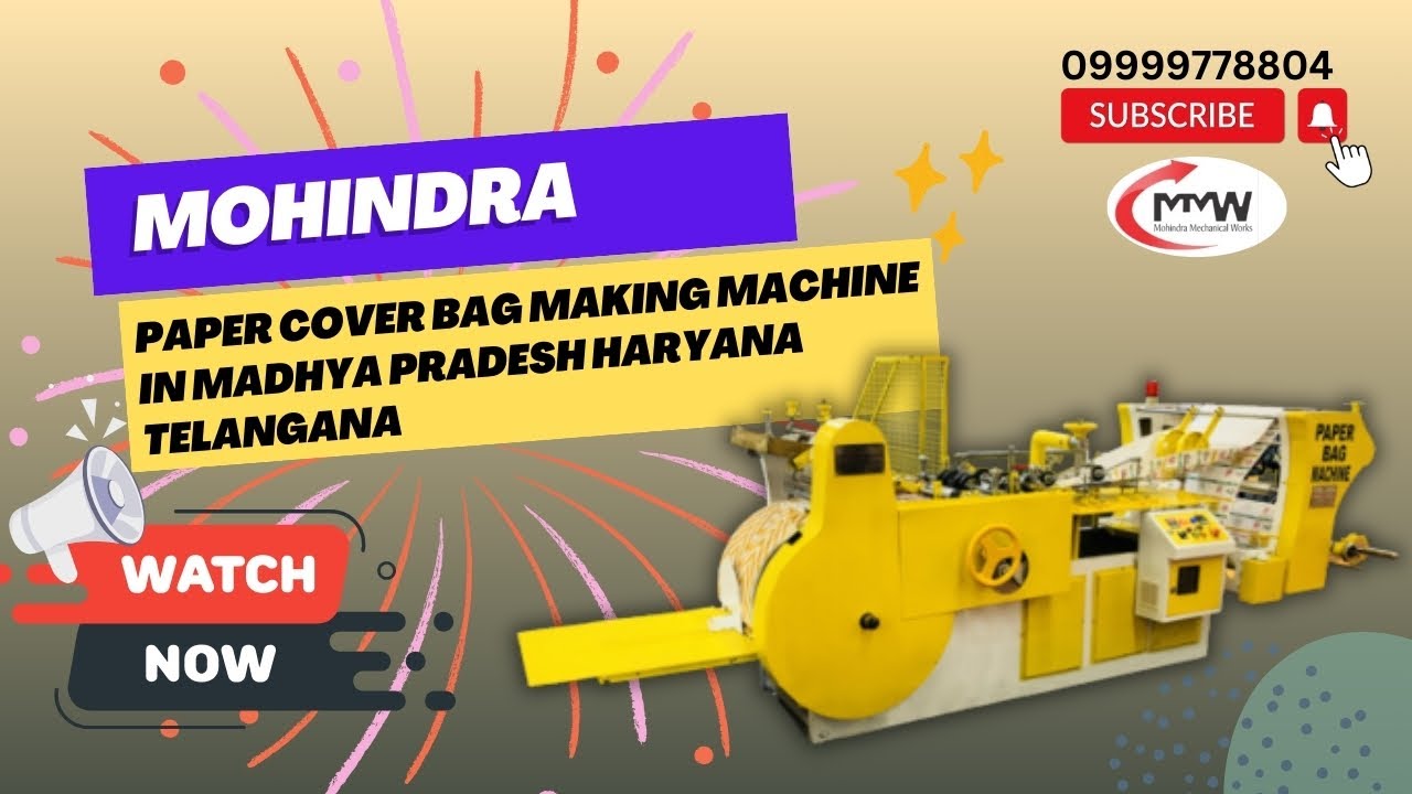 Paper Cover Bag Making Machine in Madhya Pradesh Haryana Telangana