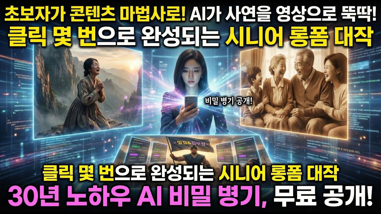 [김부장월드] 시니어 롱폼 제작 스튜디오 앱 완전 정복 가이드 | 30분 영상 뚝딱 만드는 법 #시니어사연 #야담 #민담 #전래동화