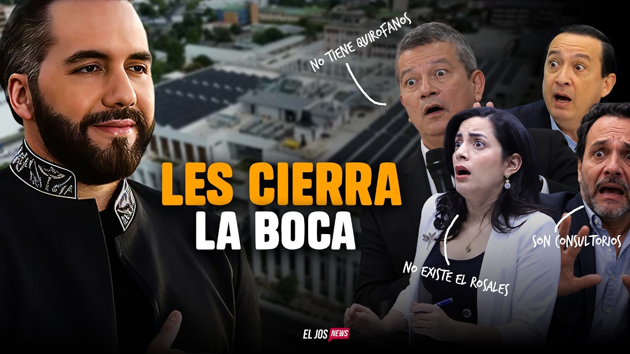 NAYIB BUKELE calla a la OPOSICION con el HOSPITAL ROSALES quedaron como mentirosos!