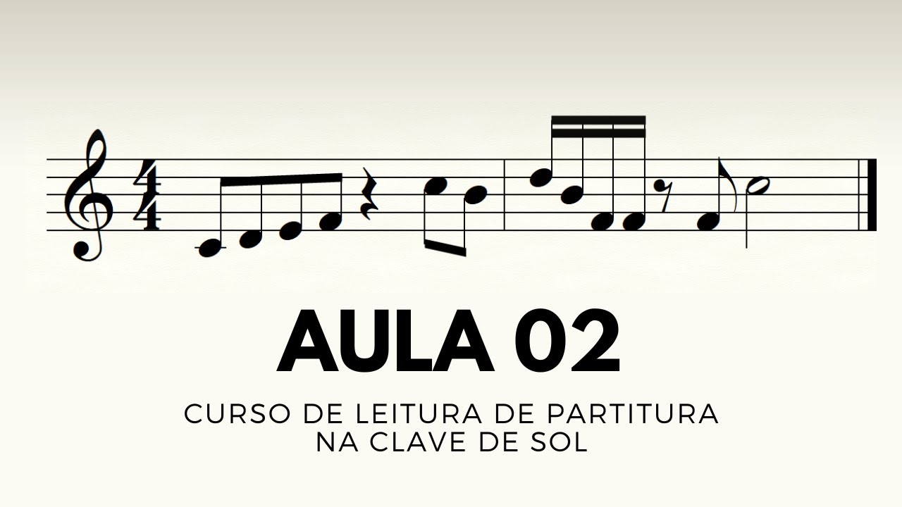 Aula 2 - Lições 1, 2 e 3 com Semibreves | Leitura de Partitura na Clave de Sol