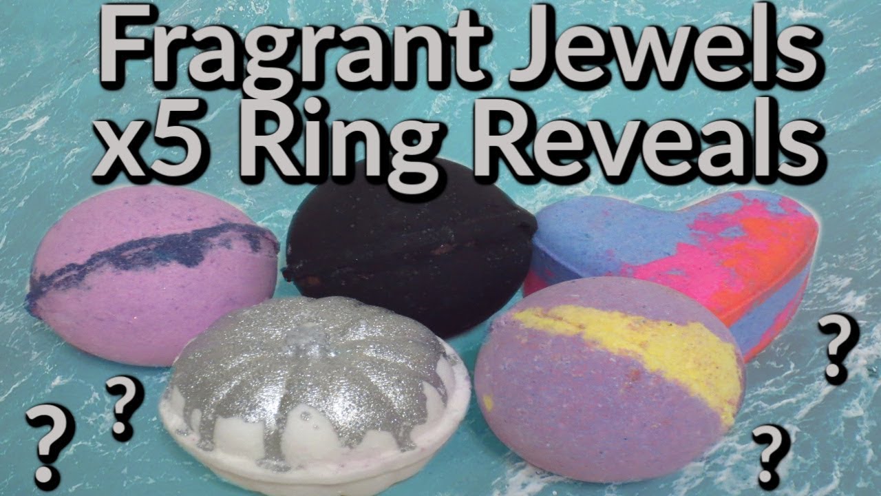 Fragrant Jewels 5 Ring Reveals - Mystery Bath Bomb Demos!
