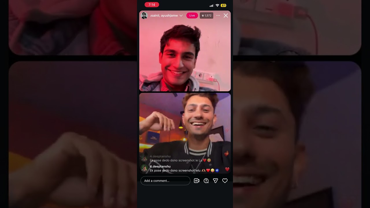 DEEPTANSHUSANII ki instagram live aaj ki ❤️🥳 100k special !