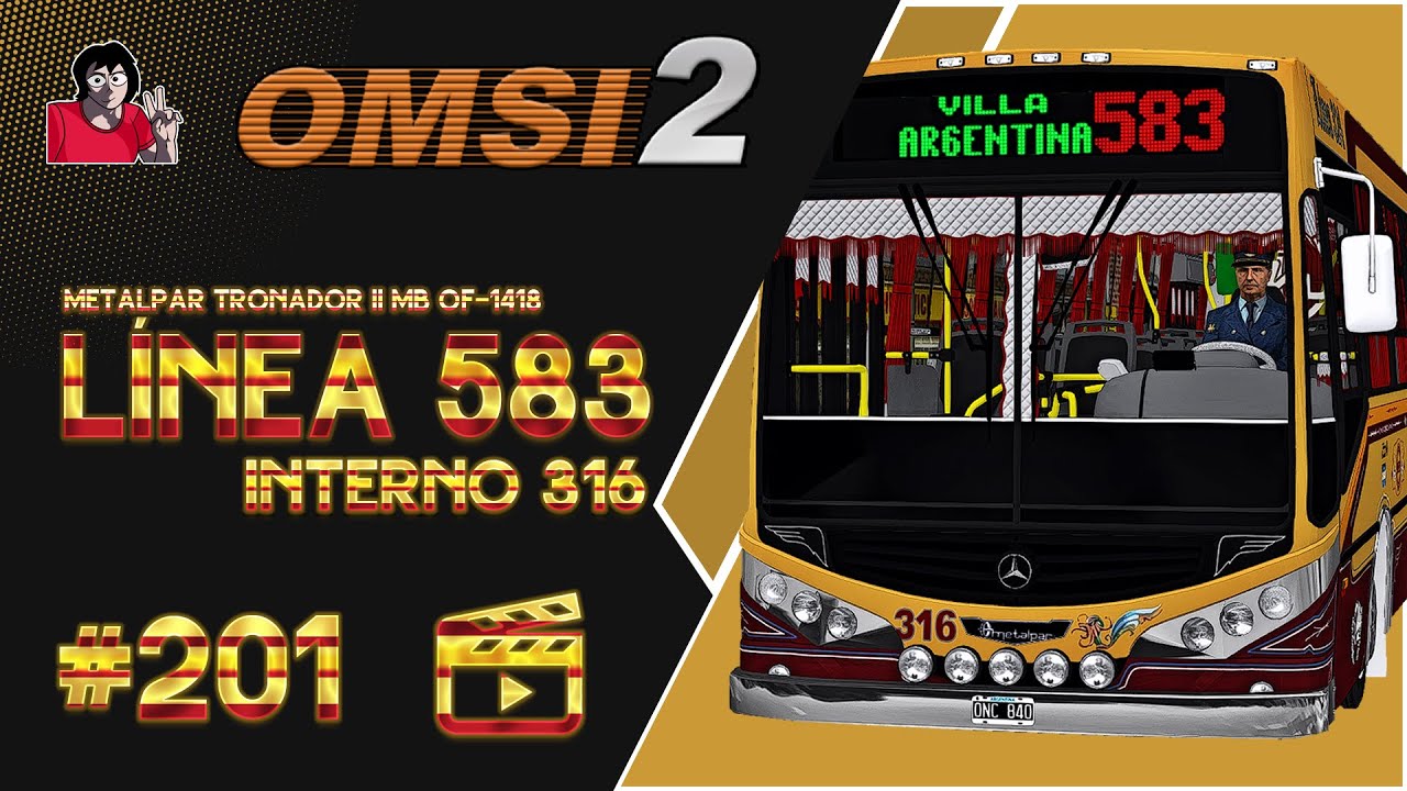 🚌 Así es circular un domingo | Línea 583 (QUI) | Metalpar Tronador II MB OF-1418 | OMSI 2 #201 🚌