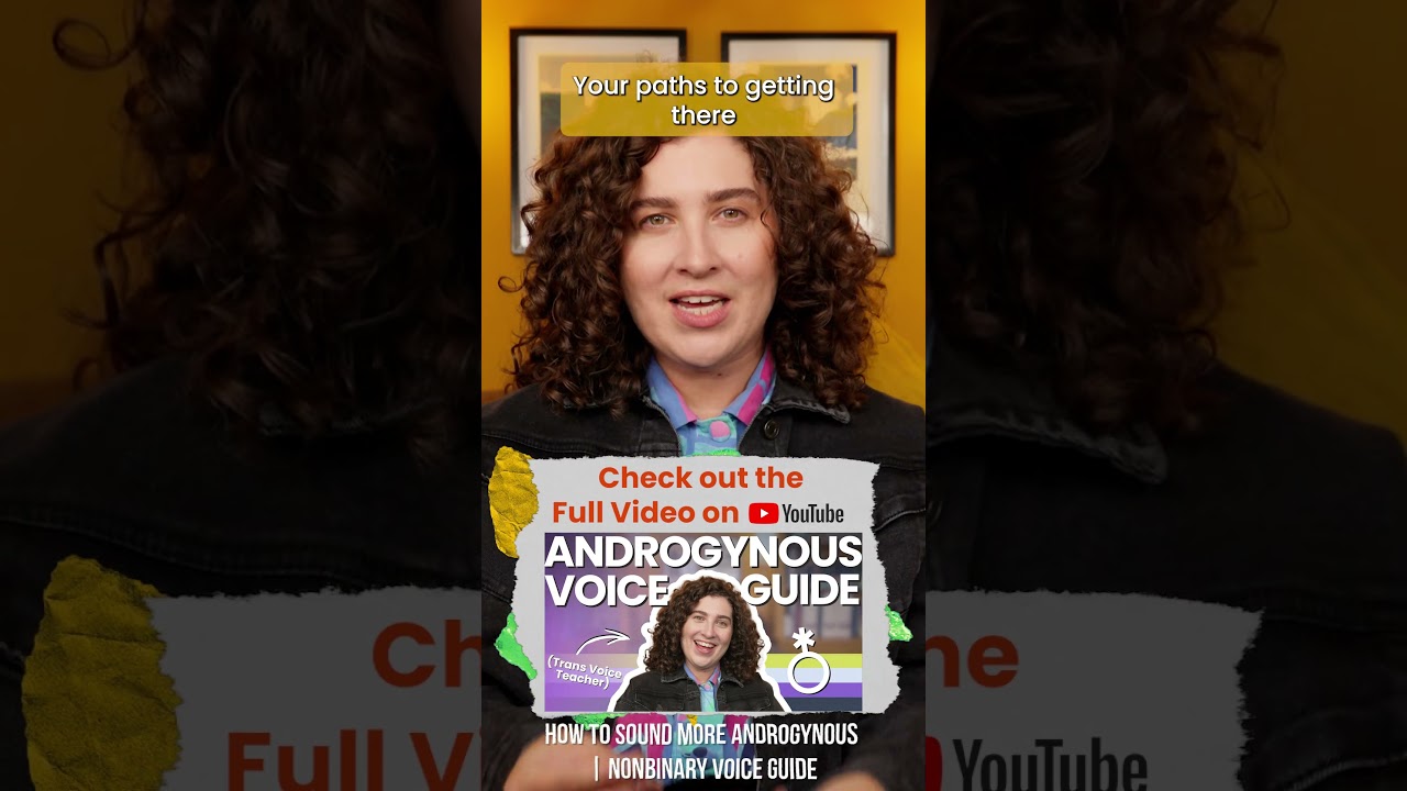 How do I sound more androgynous??  #genderaffirmingvoice #transvoicetraining